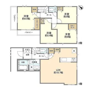埼玉県さいたま市見沼区大字小深作【一戸建】の間取り