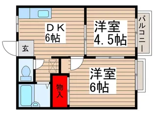 エステートピアA・B・C【2階】の間取り