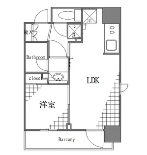 パークアクシス本所吾妻橋【3階】の間取り
