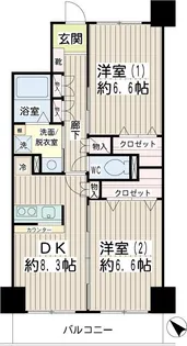 スカイ61【5階】の間取り