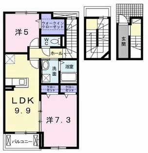 リーシェ【3階】の間取り