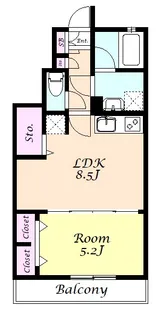 アローワン【1階】の間取り