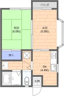 メゾンノーブル【2階】の間取り