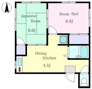 吉瀬ハイツ【1階】の間取り