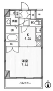 スペーシア高円寺I【5階】の間取り