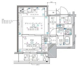 ディアレイシャス東別院II【3階】の間取り