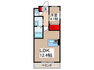 La Tour Touhachi【1階】の間取り