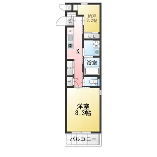 FLAT御器所【1階】の間取り