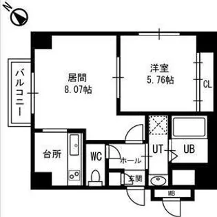 ラペズマン宮の沢【7階】の間取り