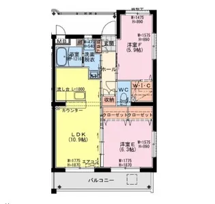 K・キクロスT&II【2階】の間取り