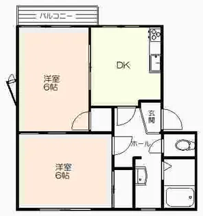 熱海ガーデンヒルズA【2階】の間取り