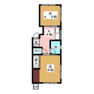 馬場ラインハイム【1階】の間取り