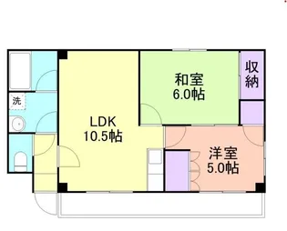 下川マンション【3階】の間取り