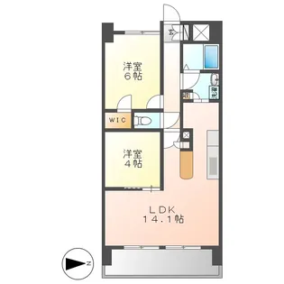 La Douceur山王【6階】の間取り
