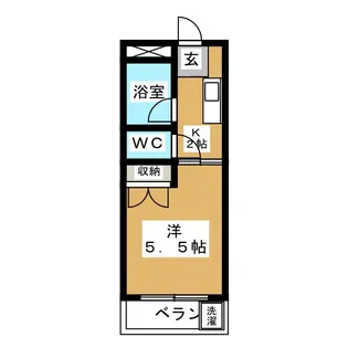 マンションかおり【2階】の間取り