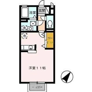 グリーンハウス栗原【2階】の間取り