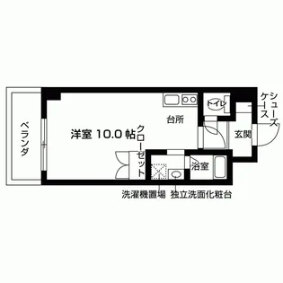 Alibios 武庫川【1階】の間取り