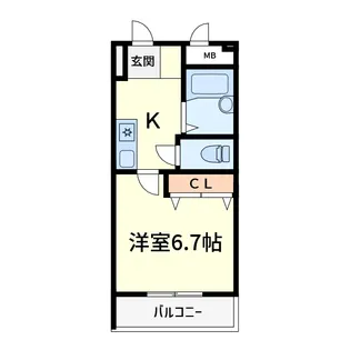 ビエント真上【3階】の間取り