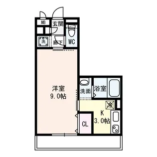 エクレール上小阪【1階】の間取り
