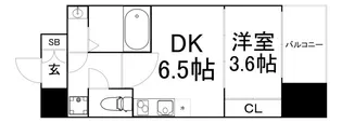 セレニテ北久宝寺【9階】の間取り