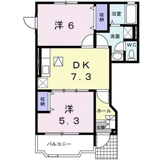 ソレイユ ルヴァン【1階】の間取り