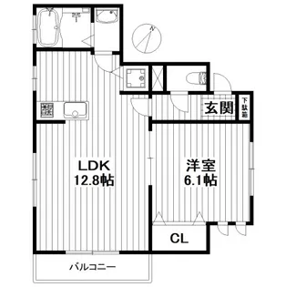 グランジュールテラス【1階】の間取り