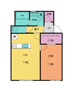 Carino下有知【2階】の間取り