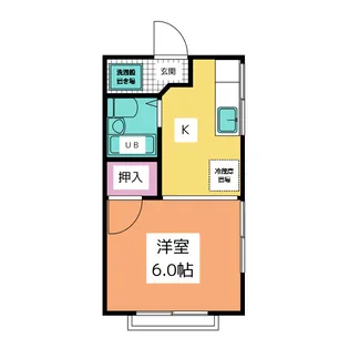 ハイツ山幸【4階】の間取り