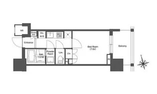 リーブルグラント西新宿ウエスト【9階】の間取り