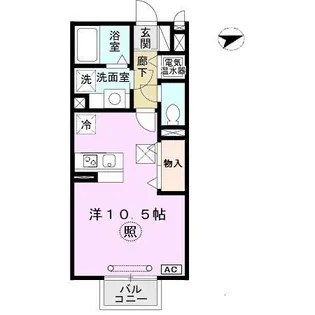 HITOMI DORMITORY【1階】の間取り