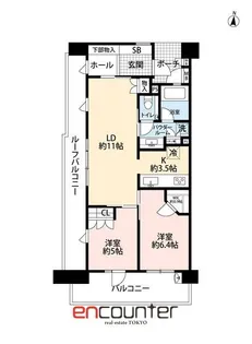エコヴィレッジ光が丘公園【7階】の間取り