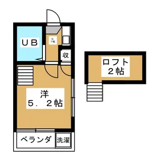 スリーエイト【1階】の間取り