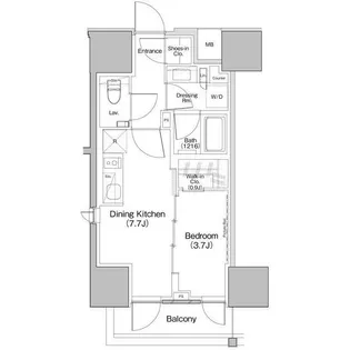 ザ・パークハビオ板橋区役所前【10階】の間取り