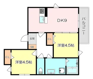 ハウスオブグレイス【3階】の間取り
