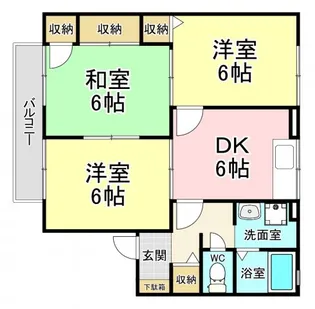 ポサーダ中尾 B棟【1階】の間取り