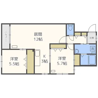 La fraise(ラ・フレーズ)【1階】の間取り