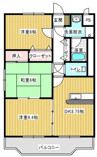サンライズプレオ【2階】の間取り