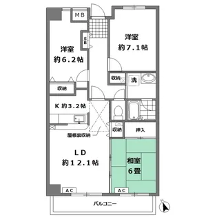 アヌシー永福【3階】の間取り