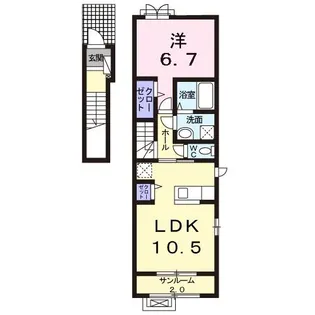 ジュエル グランデ【2階】の間取り