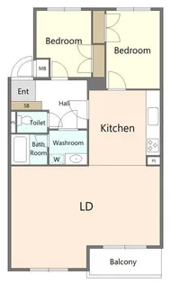 ユニライフ相模台【4階】の間取り