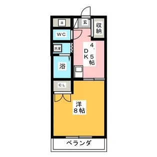 セピアコートII【1階】の間取り