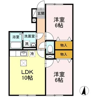 サンモール浜館【1階】の間取り