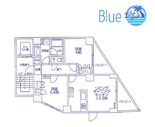 プロスパーレジデンス【2階】の間取り