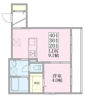 ZONNE元住吉【4階】の間取り