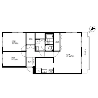 山手鷺山シティハウス【3階】の間取り