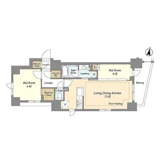 リビオ森下リバーテラス【8階】の間取り