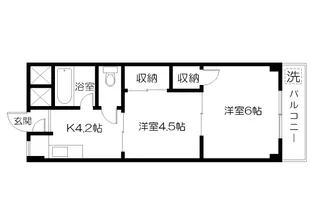 境南コーポ【3階】の間取り