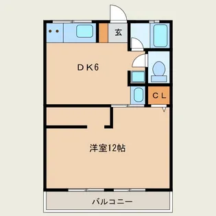 シティハイムアネックス【1階】の間取り