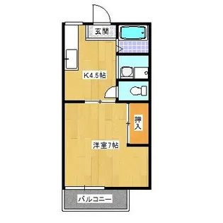 ファミーユ栄光【1階】の間取り