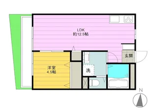 エスポアール【1階】の間取り